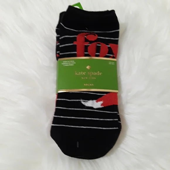 kate Spade Fox Laidy 3-Pack Ankle Socks - Picture 3 of 6